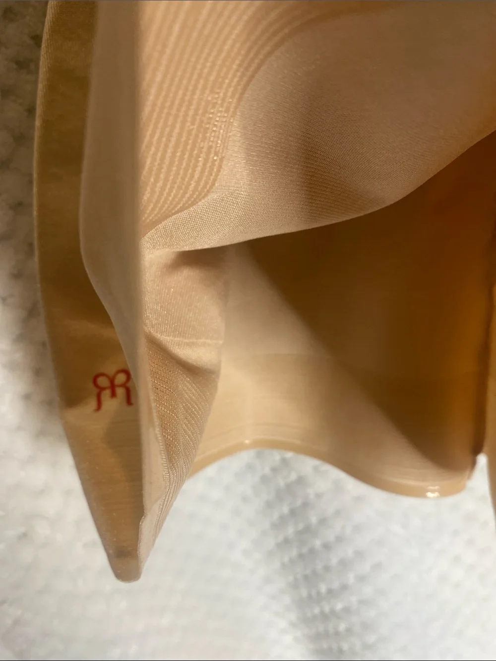Ruby Ribbon Beige Shapewear Camisole with Lace Trim